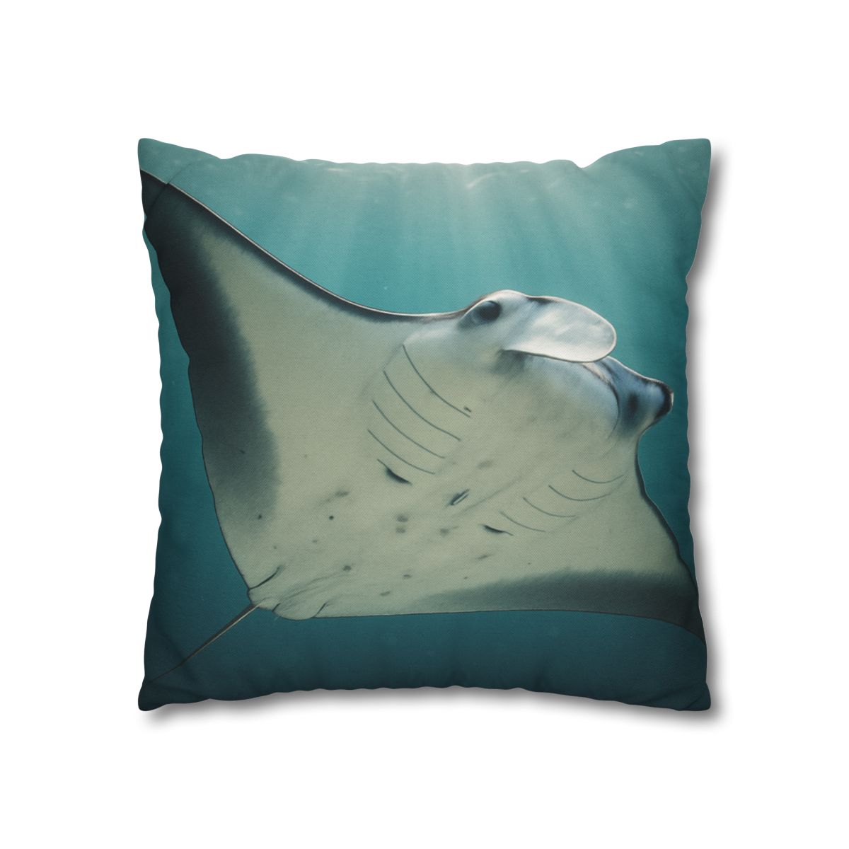 Celestial Glide Reef Manta Ray stylish decorative pillowcases