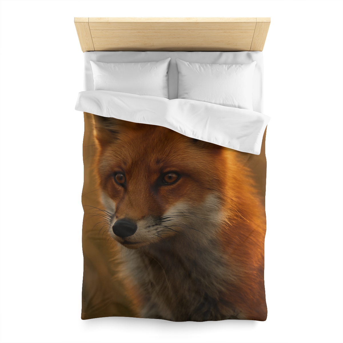 Crimson Whisper Red Fox custom duvets