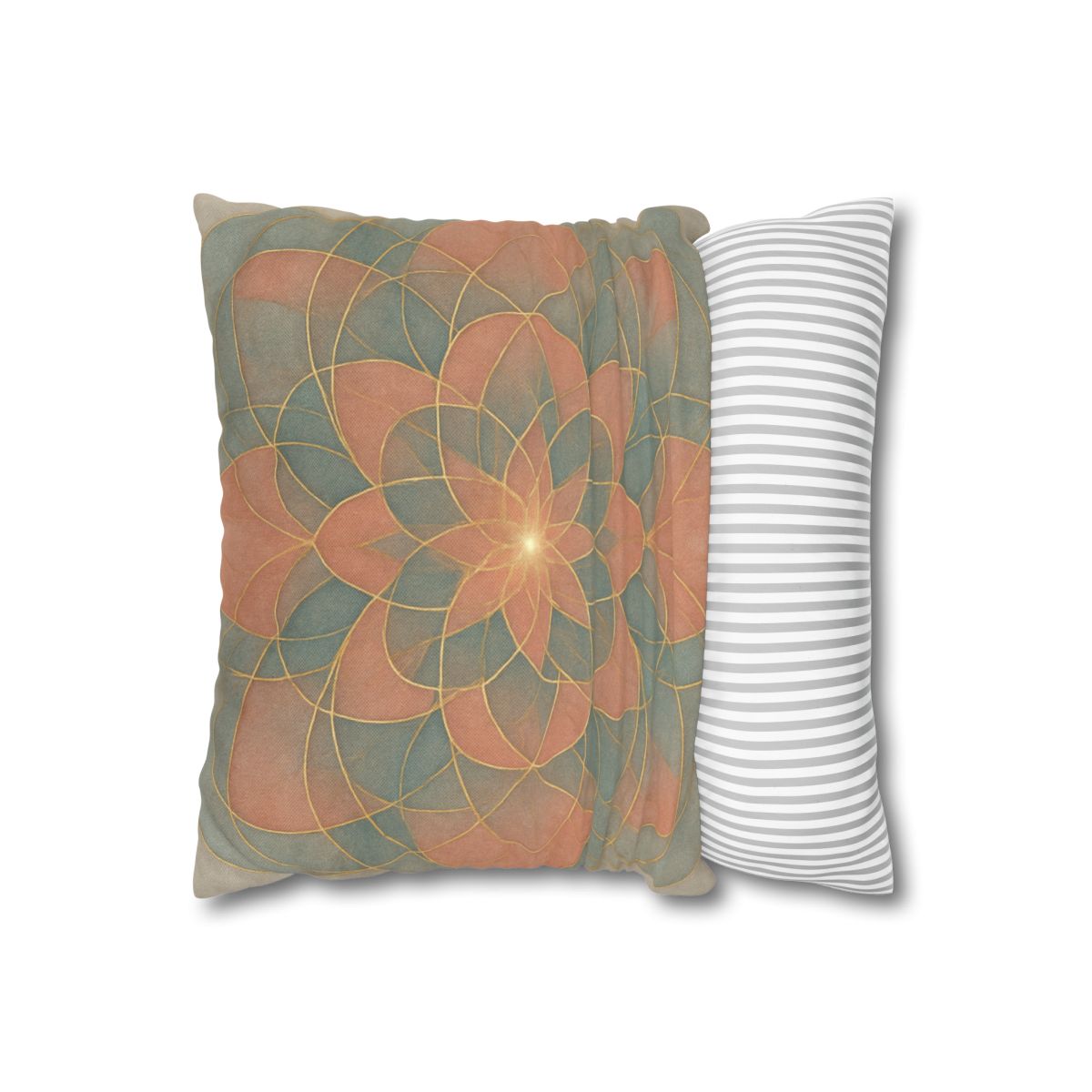 Petal Orbit Lattice soft cotton pillow cases