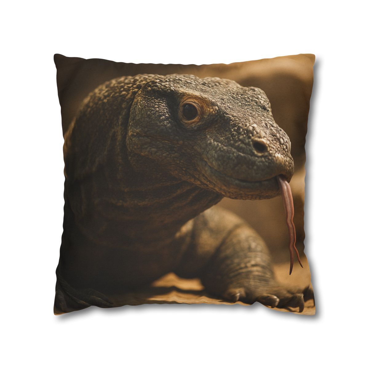 Ancient Sentinel Komodo Dragon designer print pillow cases