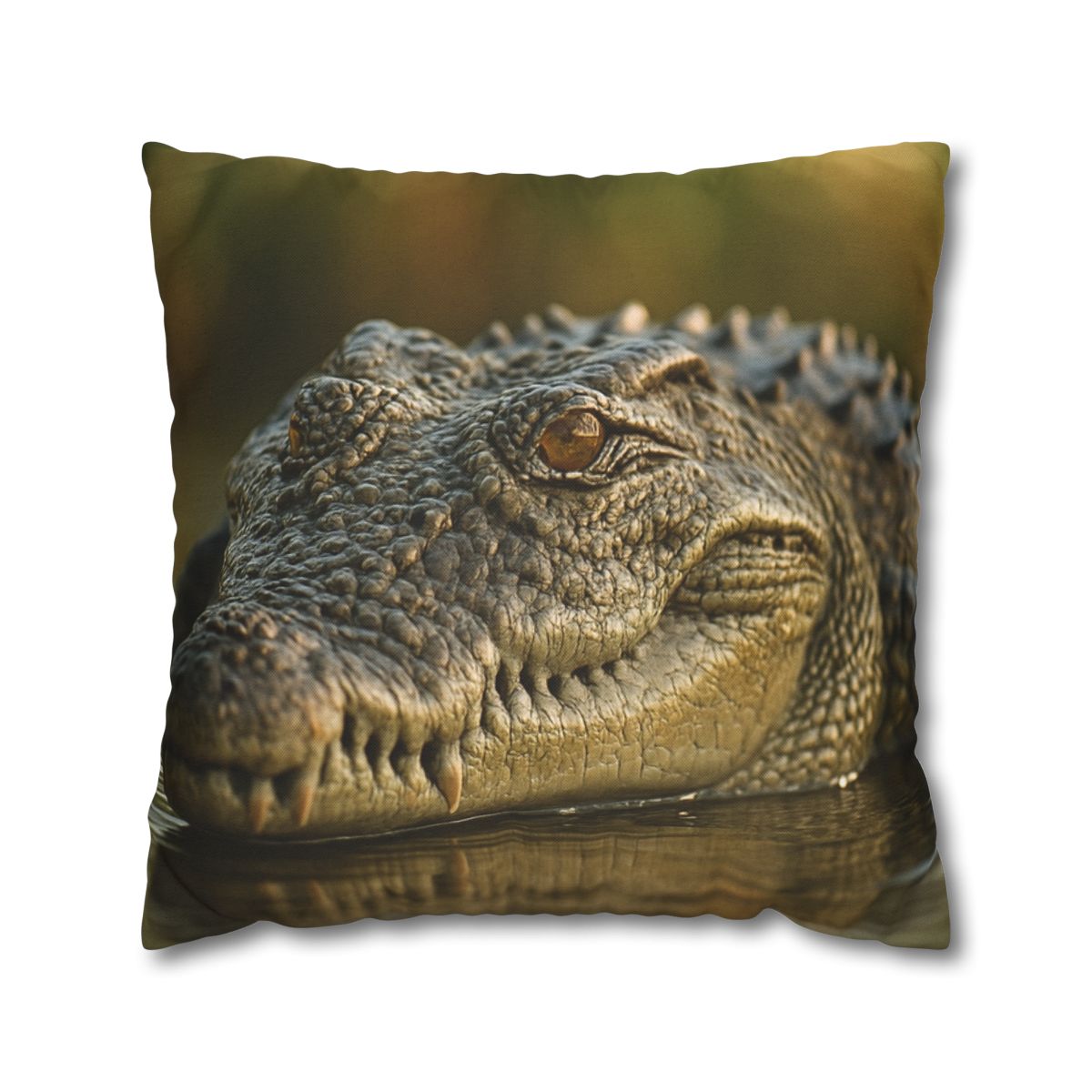 Ember Eye Saltwater Crocodile trendy patterned pillow cases