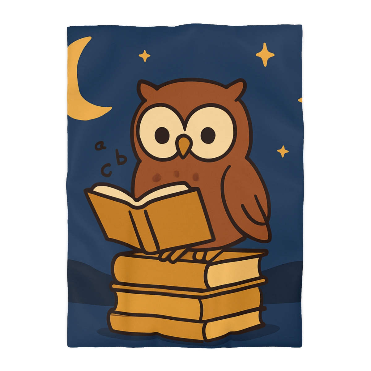 Moonlight Owl Library designer printed duvets