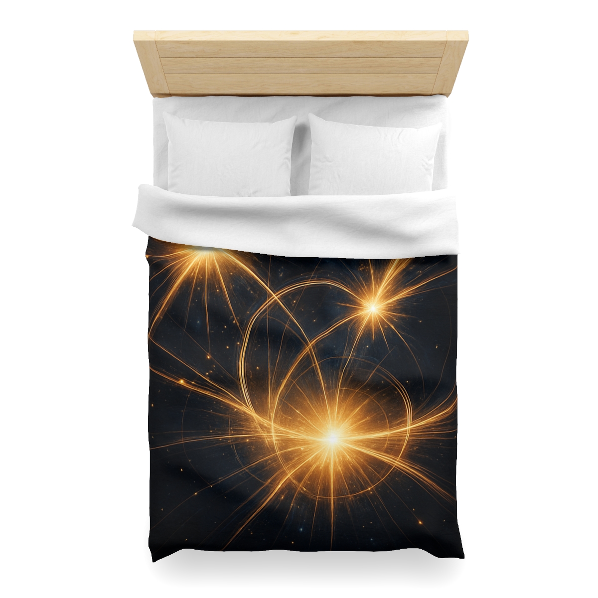 Photon Burst Constellation designer printed duvets