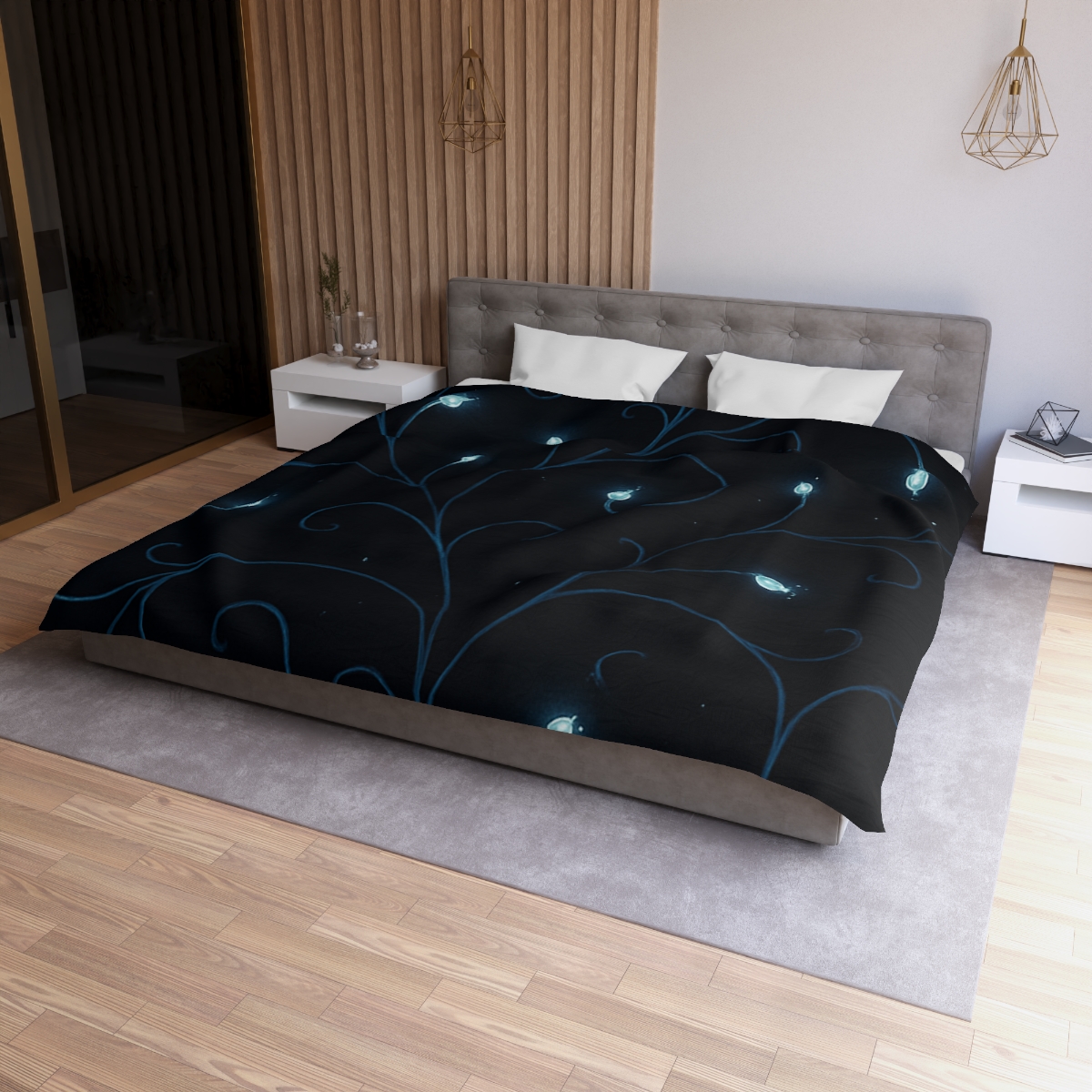 Starlit Vine Constellation personalized bedding duvets