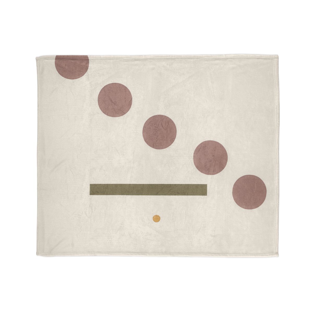Gentle Zigzag Of Small Circles designer printed blankets