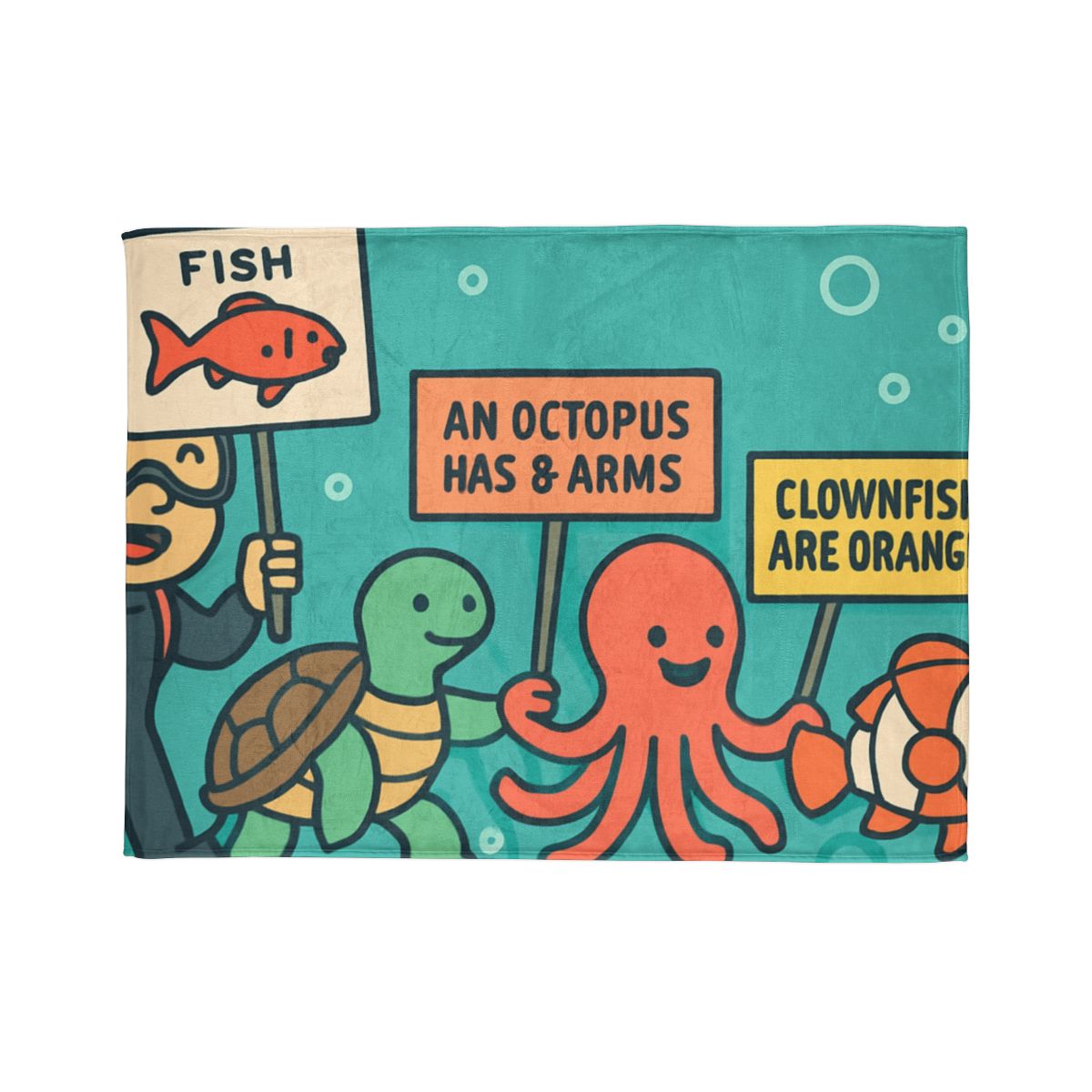 Coral Kingdom Science Parade custom blankets