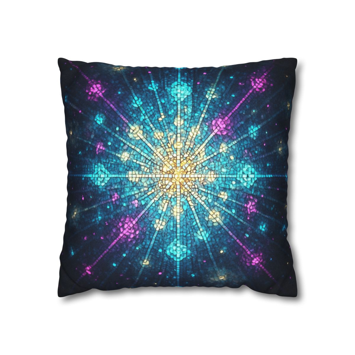 Photon Burst Mosaic designer print pillow cases