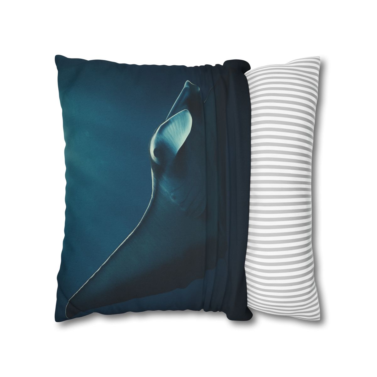 Starlit Glide Manta Ray stylish decorative pillowcases