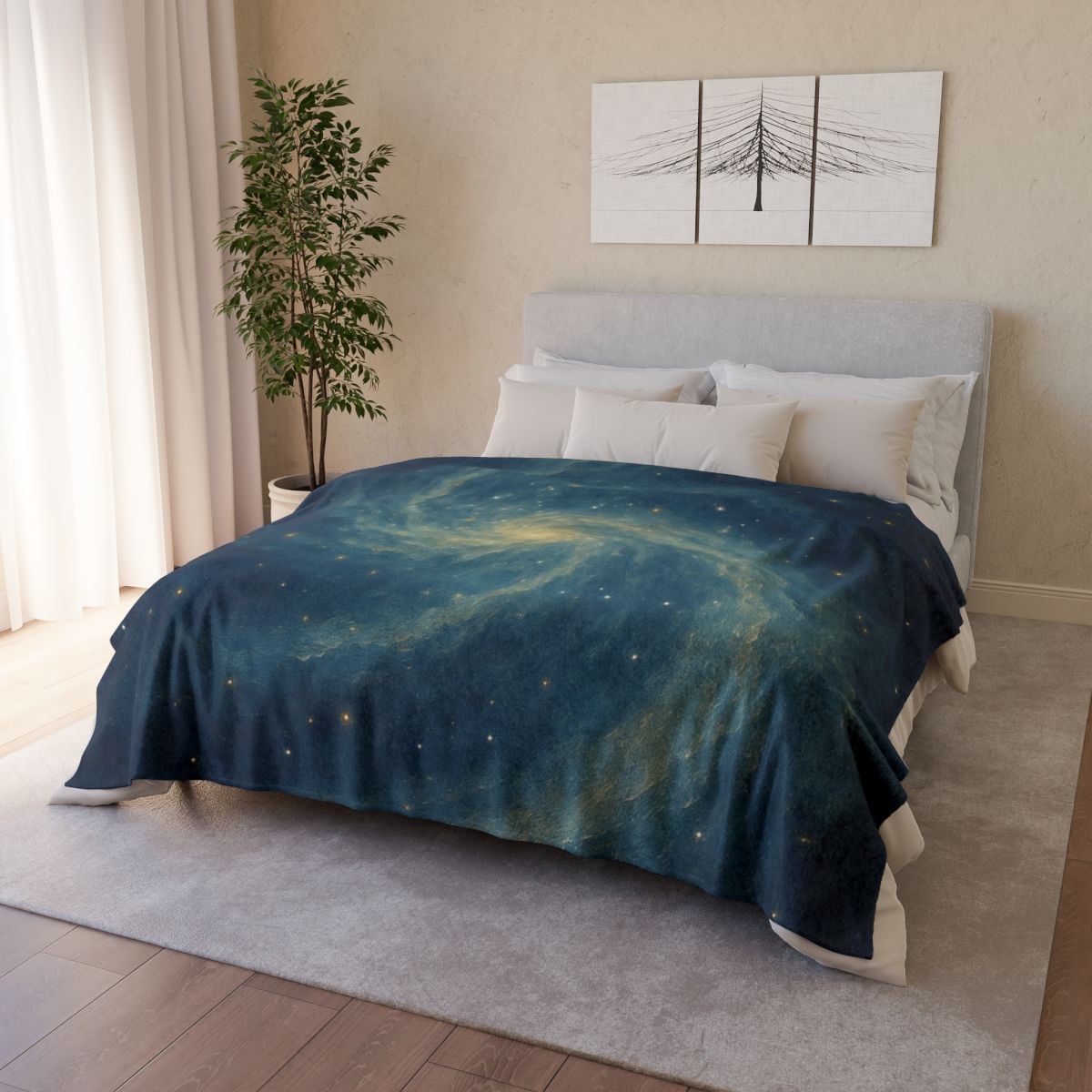 Nebula Drift Mosaic stylish throw blankets