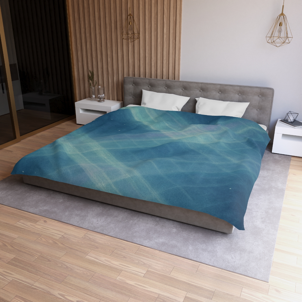 Aurora Lattice Drift soft comforter duvets