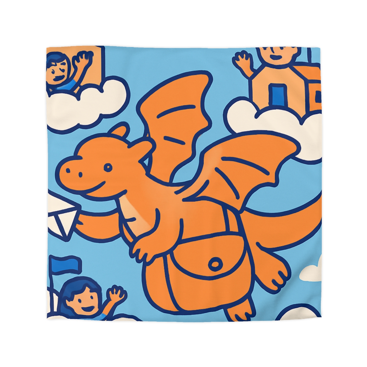 Cloud City Dragon Mail personalized bedding duvets