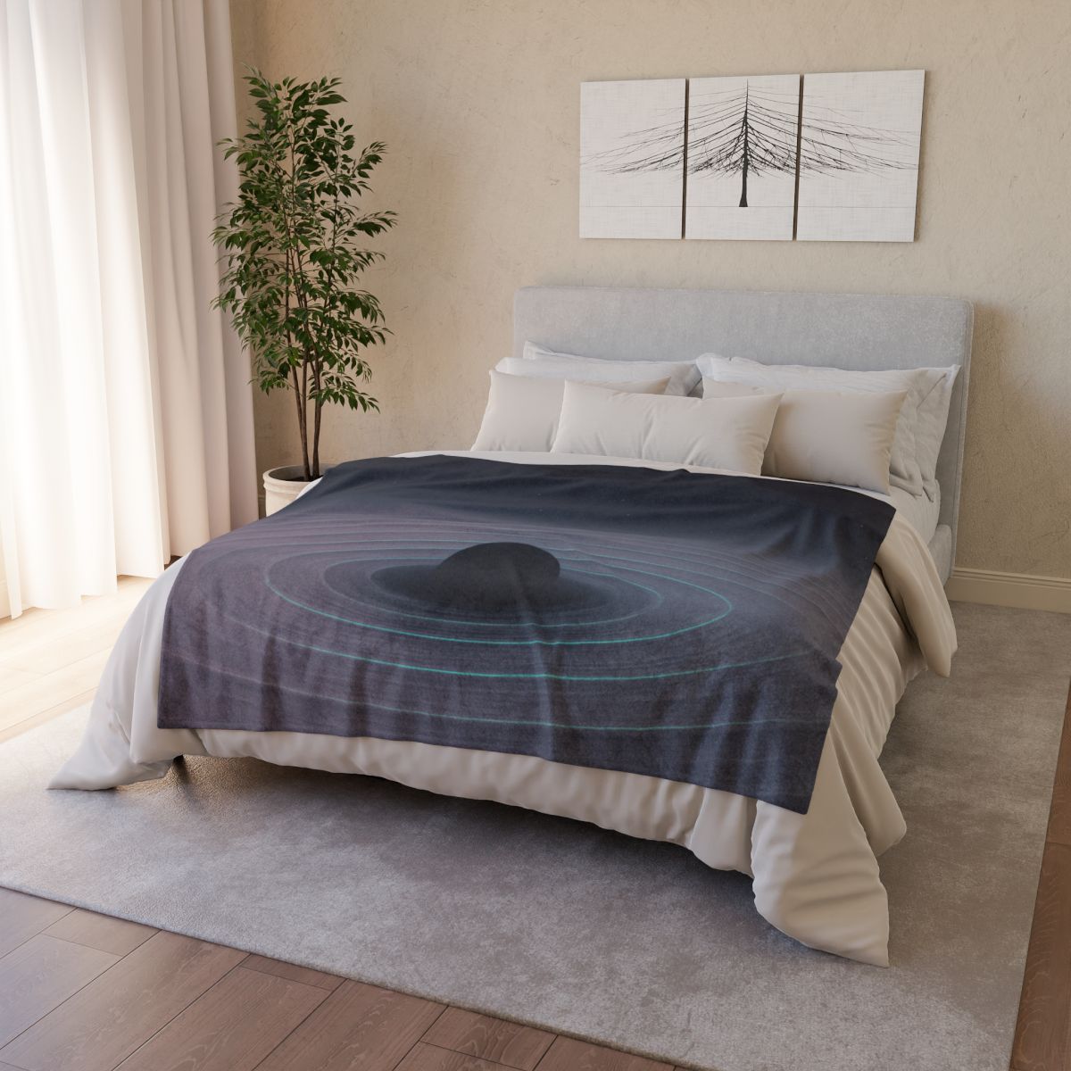 Void Echo Fringe stylish throw blankets