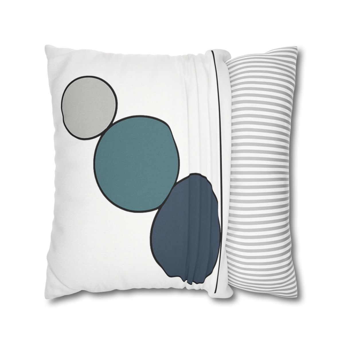 Staggered Circle Trio stylish decorative pillowcases