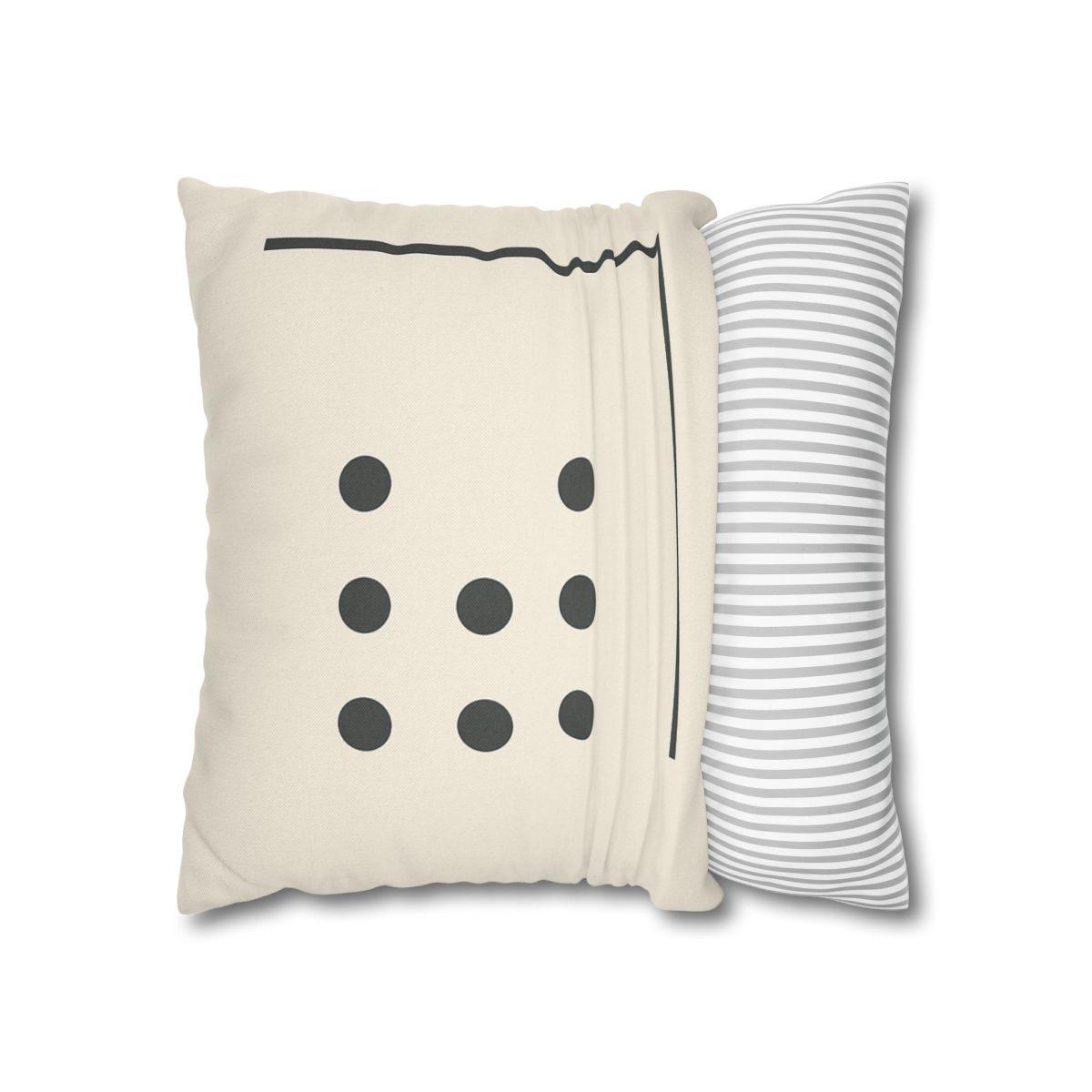 Sparse Dot Grid With Broken Frame trendy patterned pillow cases