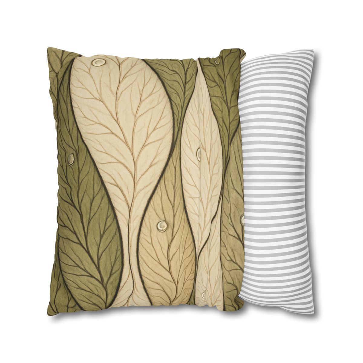Leaf Vein Topography Waves unique gift pillow cases