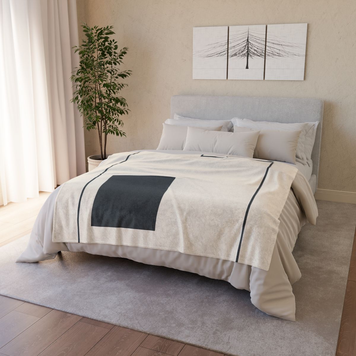 Balanced Triad With Open Frame personalized cozy blankets