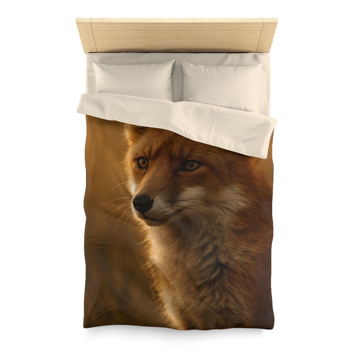 Crimson Whisper Red Fox stylish duvet covers