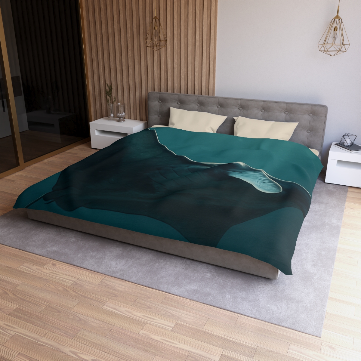 Glasswing Glide Manta Ray duvets for gifts