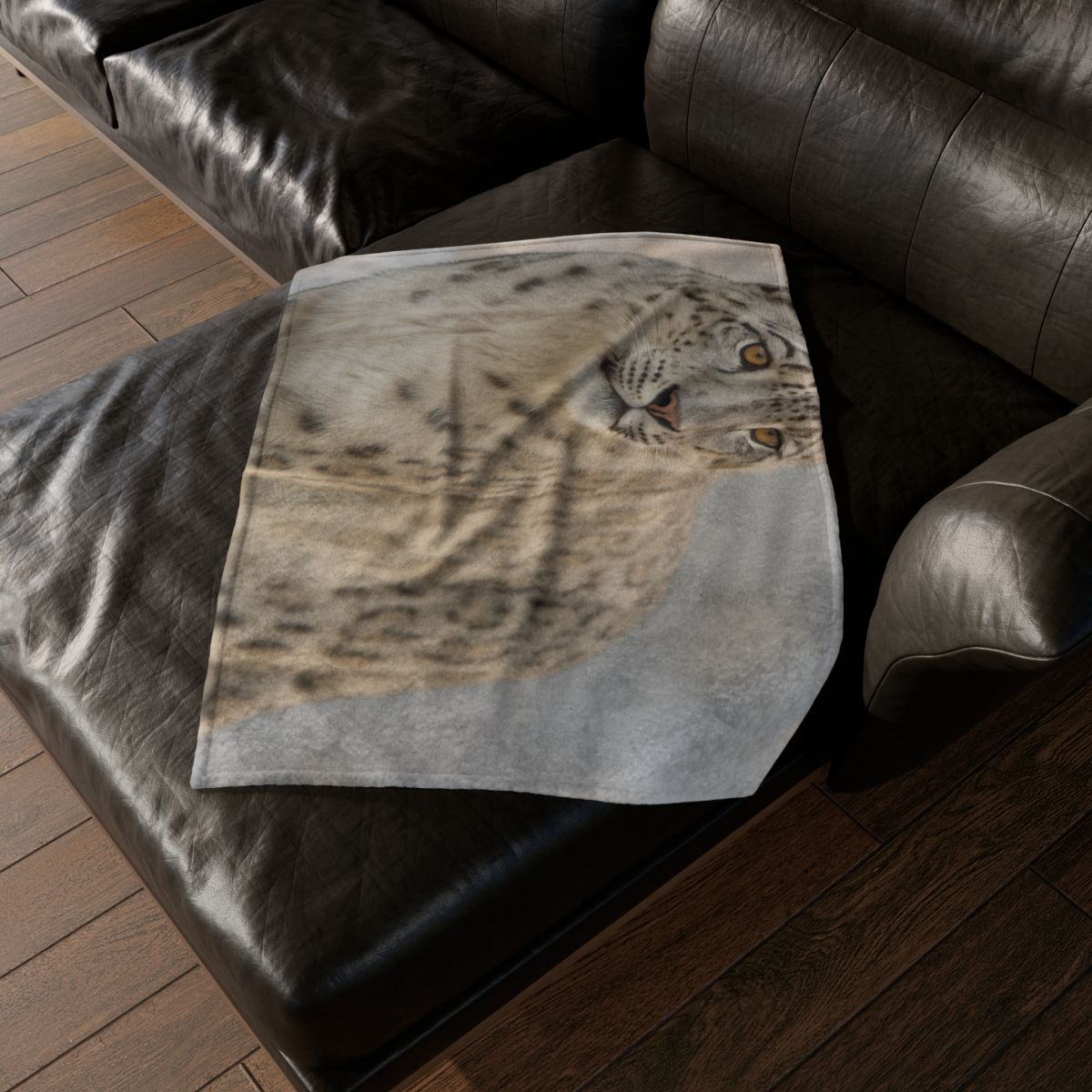 Summit Ghost Snow Leopard decorative home blankets
