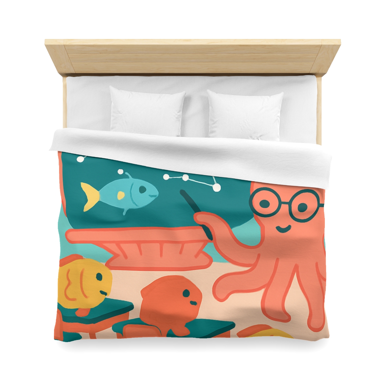 Cosmic Coral Classroom stylish duvet covers