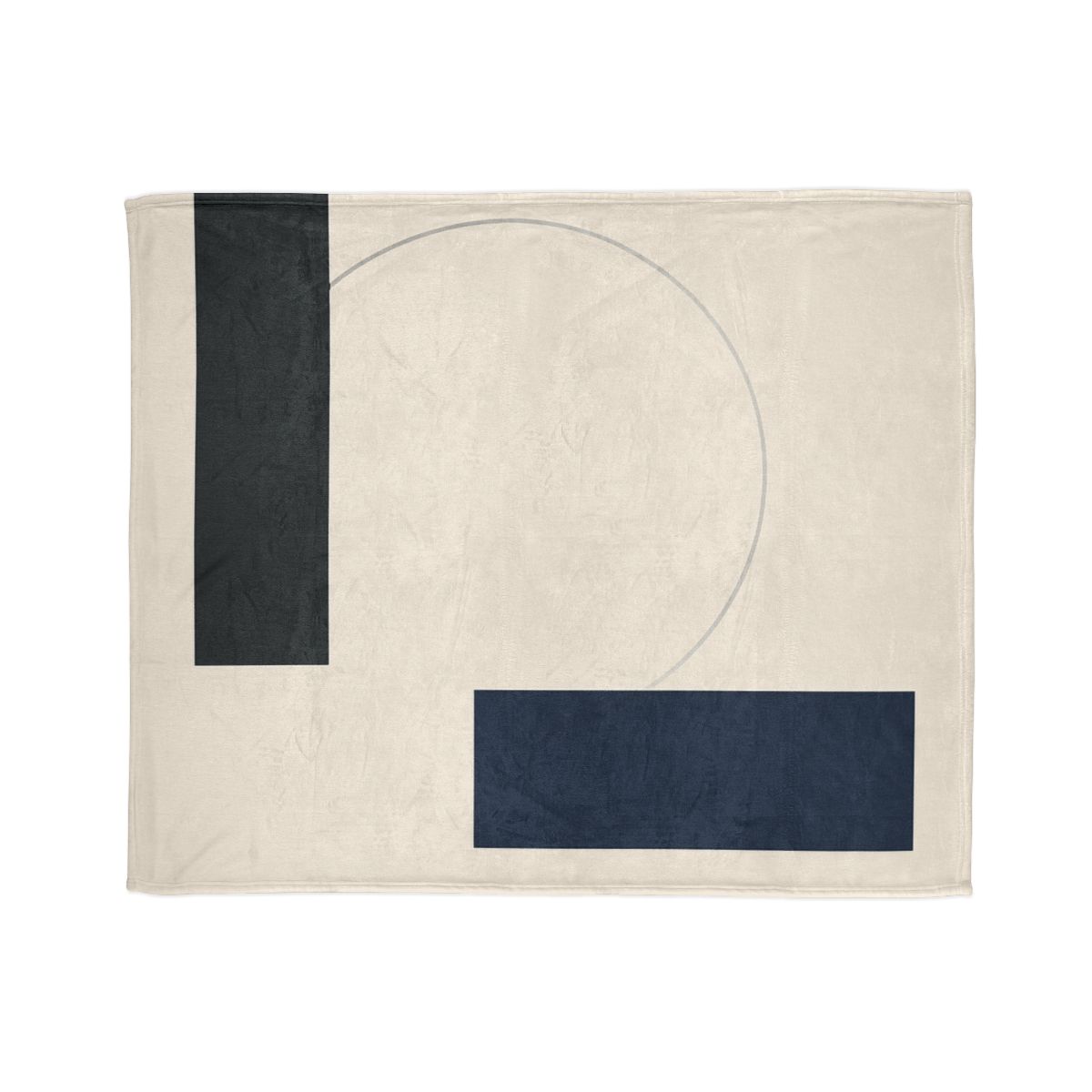 Offset Rectangle Orbit personalized cozy blankets