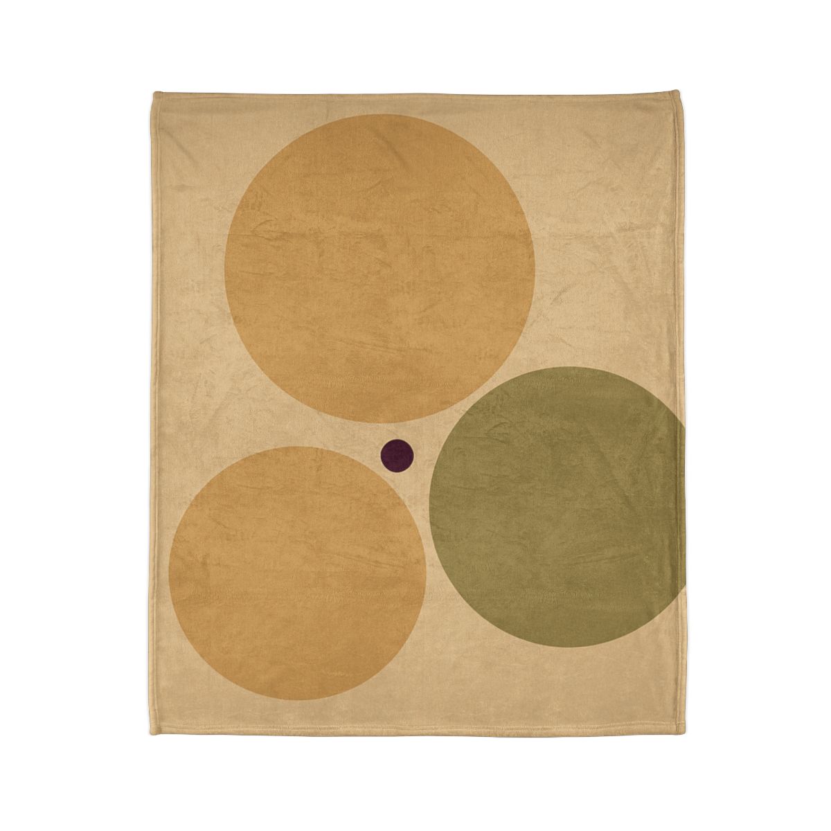 Clustered Three Circles With Quiet Gap decorative home blankets