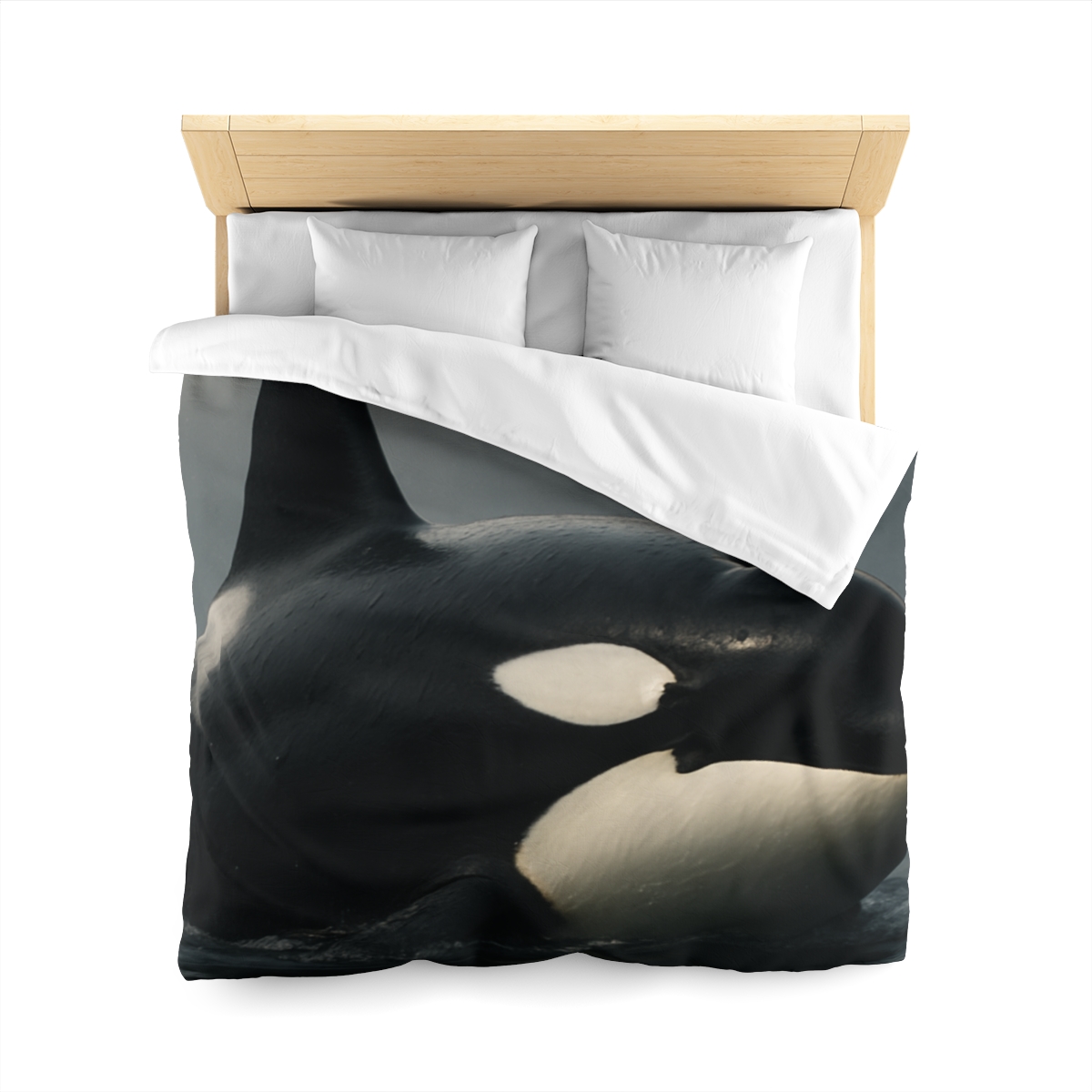 Quiet Current Orca personalized bedding duvets