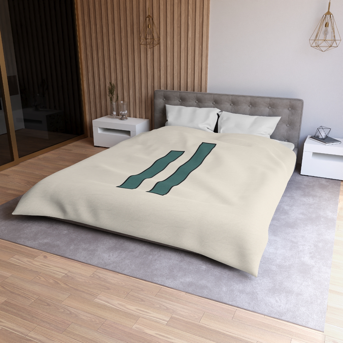 Offset Arc And Bar Dialogue duvets for gifts