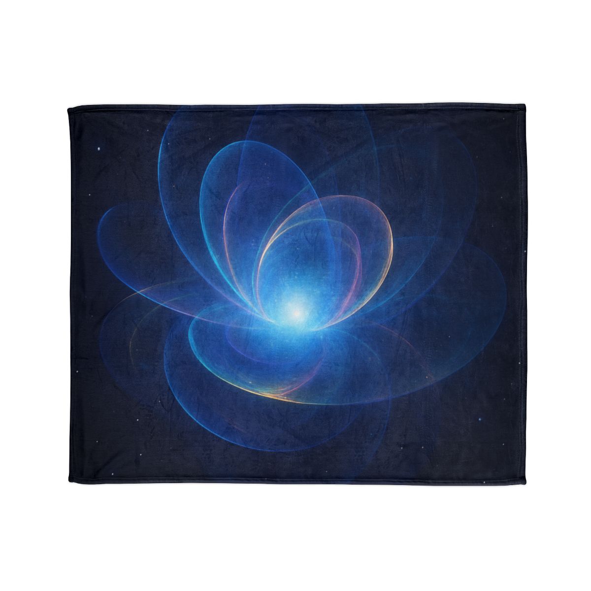 Chromatic Lensing Bloom soft fleece blankets