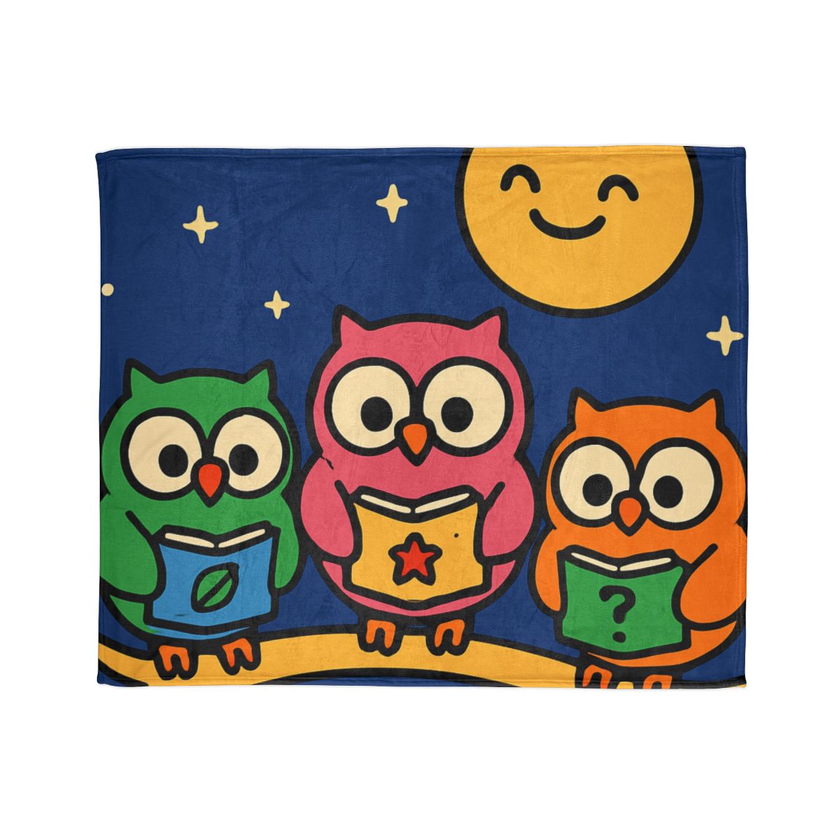 Galaxy Garden Of Curious Owls stylish throw blankets