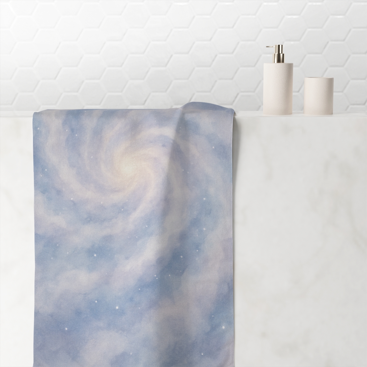 Nebula Spiral Haze Pattern decorative home towels