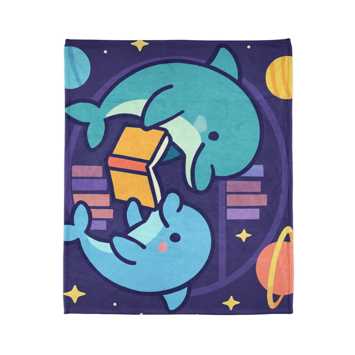 Nebula Library Dolphins unique gift blankets