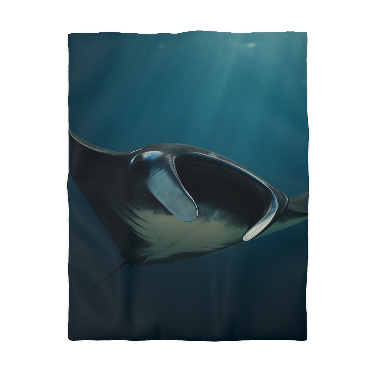 Starlit Glide Manta Ray stylish duvet covers