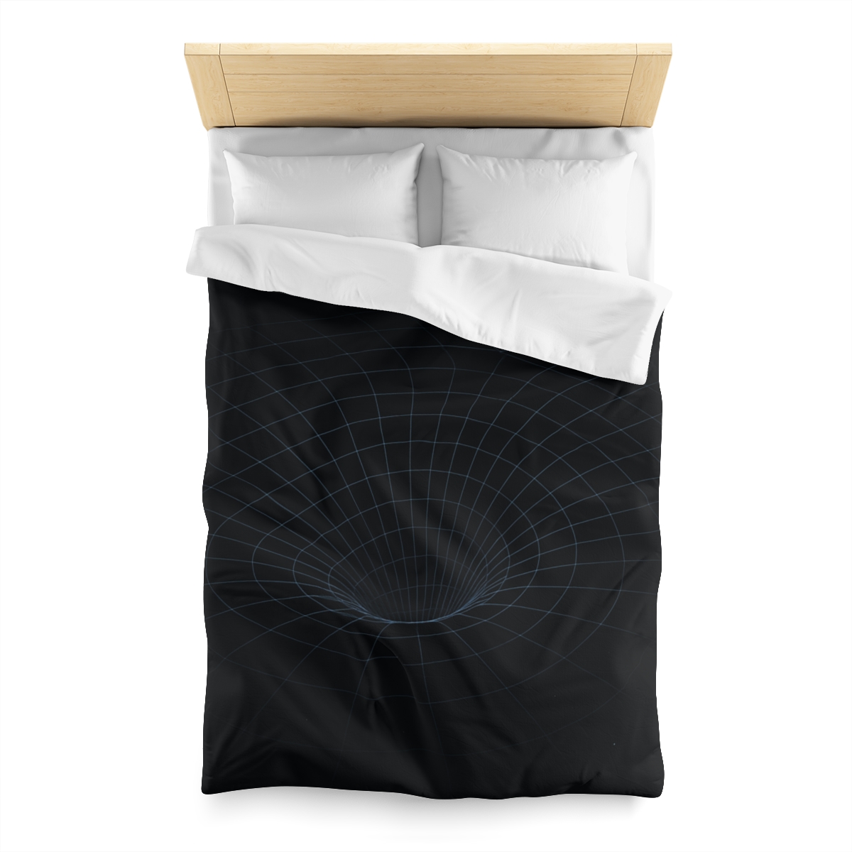 Spacetime Grid Distortion Field personalized bedding duvets