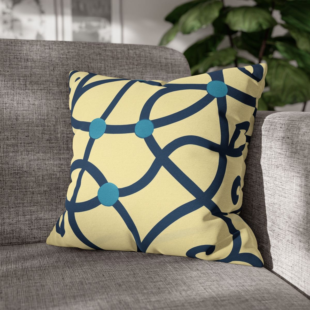 Tendril Ribbon Network trendy patterned pillow cases