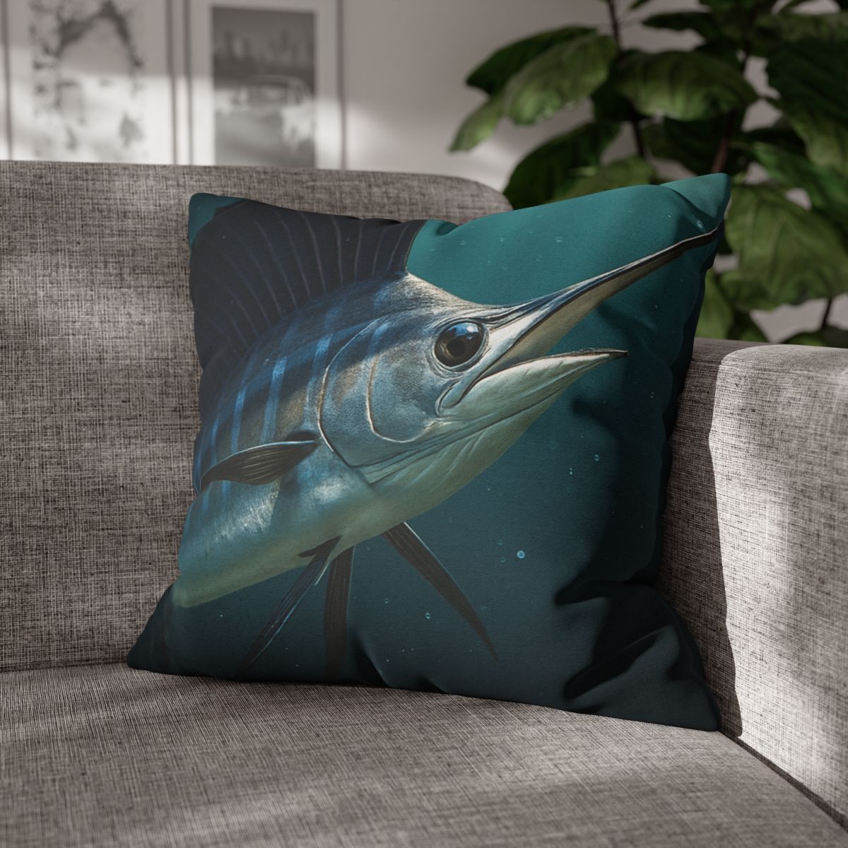 Nebula Flash Sailfish designer print pillow cases
