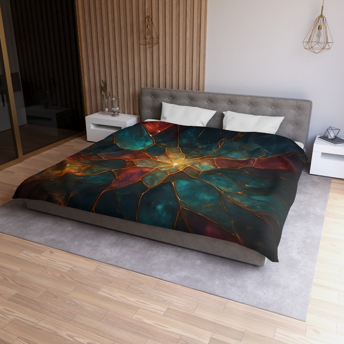 Prismatic Nebula Glasswork soft comforter duvets