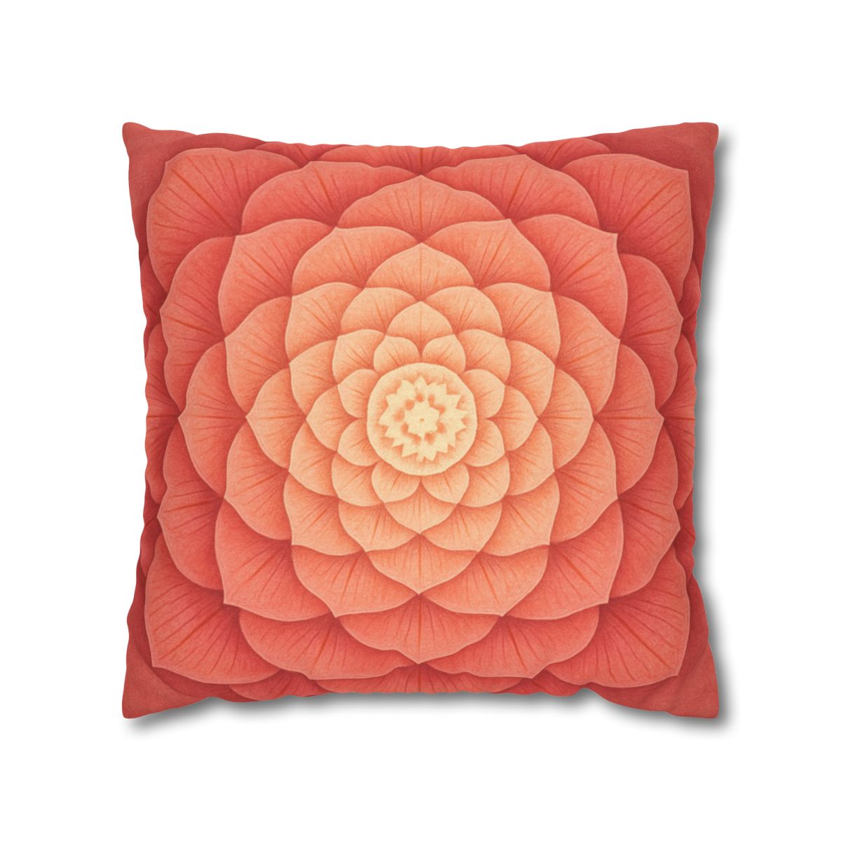 Petal Spiral Mandala personalized pillow covers