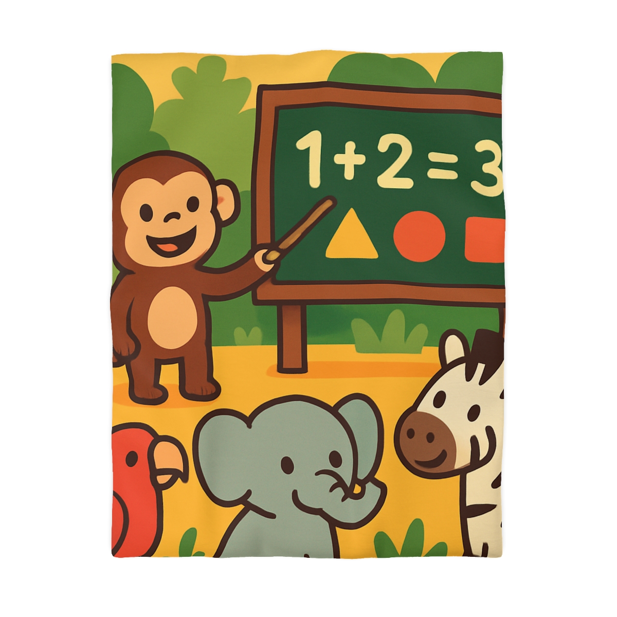 Jungle Math With Monkey And Friends soft comforter duvets