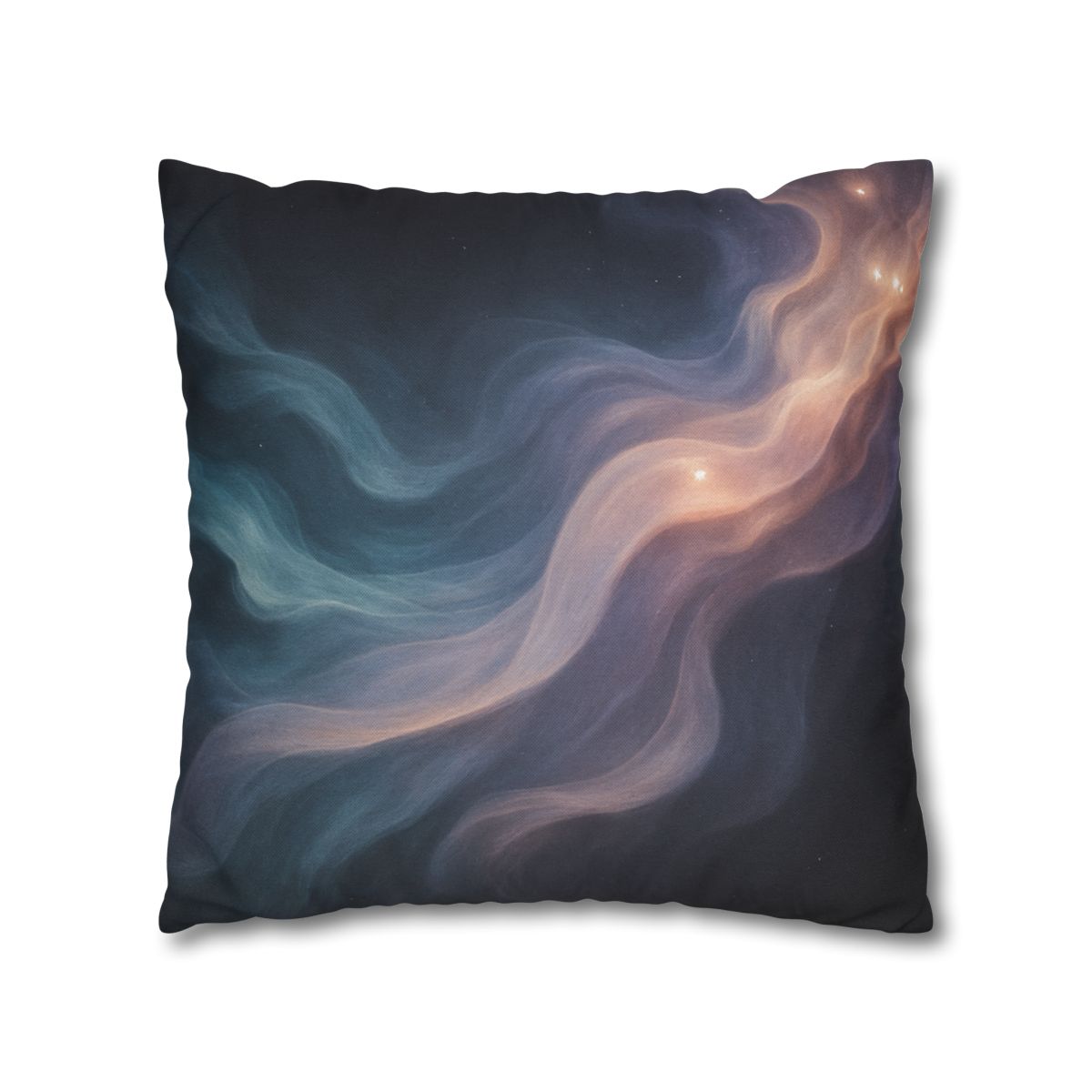 Prismatic Nebula Silk Drift personalized pillow covers