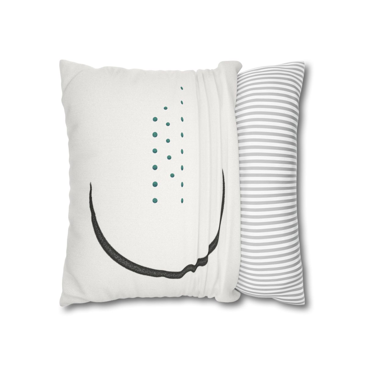Split Crescent And Parallel Dots custom pillow cases