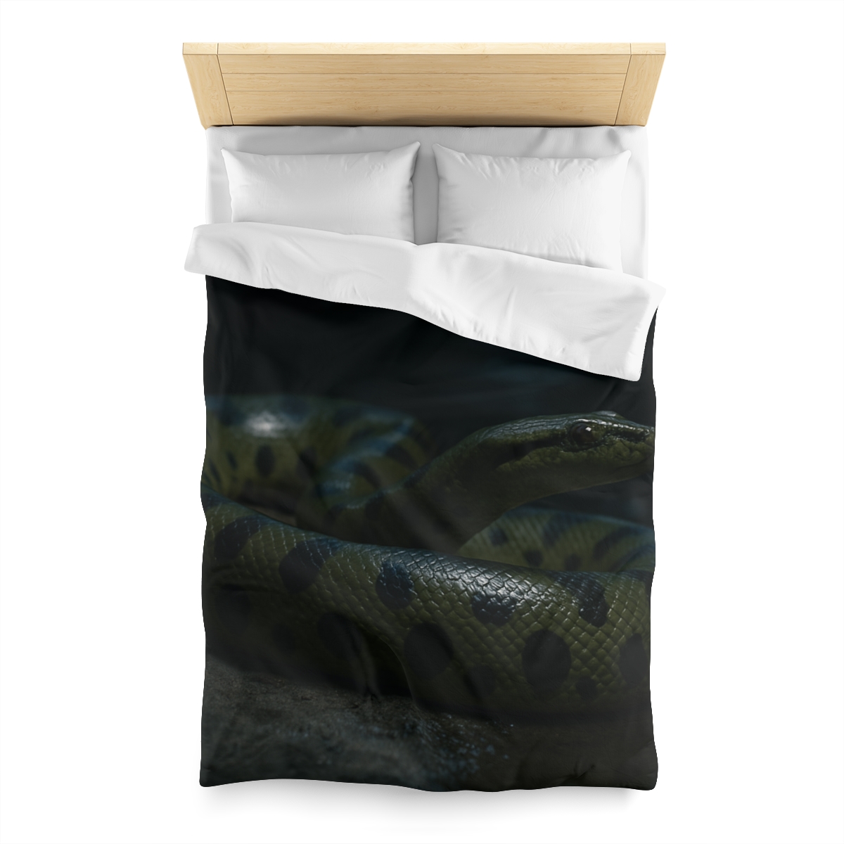 Moonlit Coil Green Anaconda trendy bedroom duvets