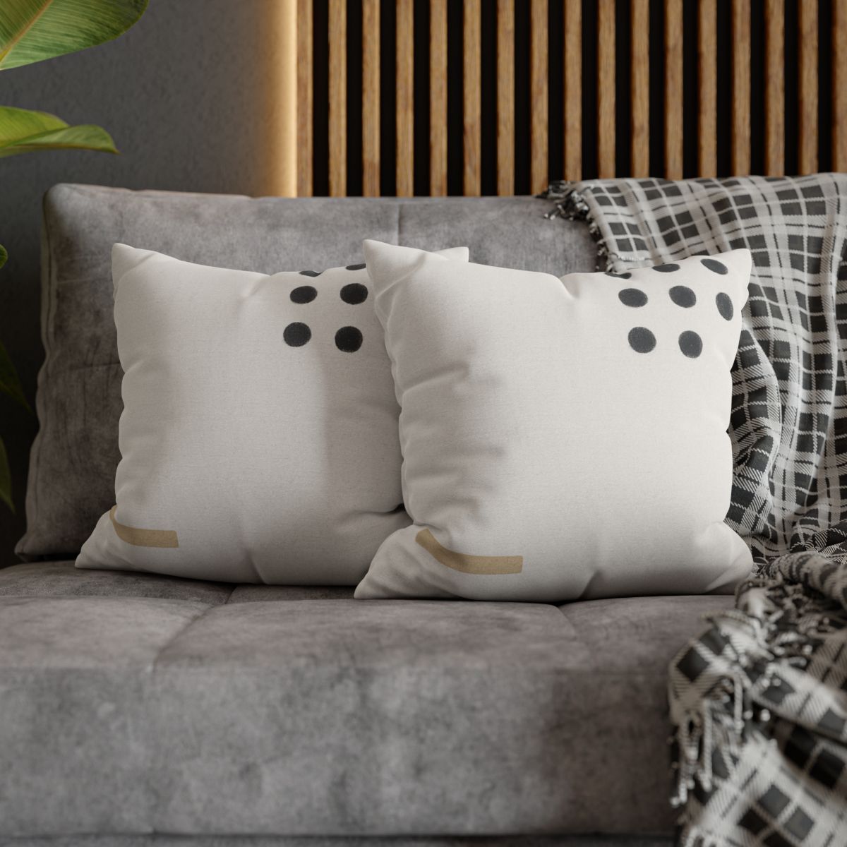 Clustered Dots With Missing Beat designer print pillow cases