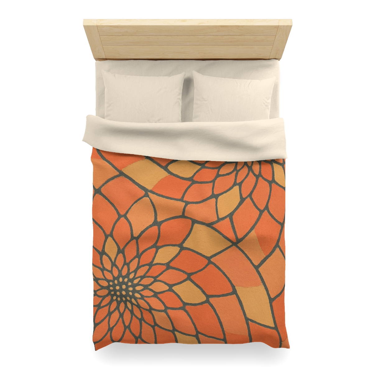 Petal Spiral Matrix custom duvets