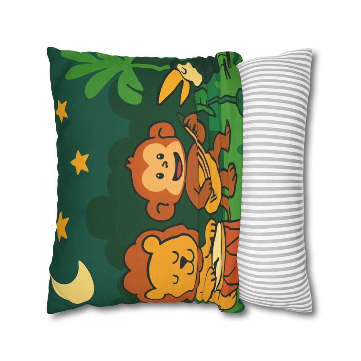Moonlight Jungle Orchestra designer print pillow cases