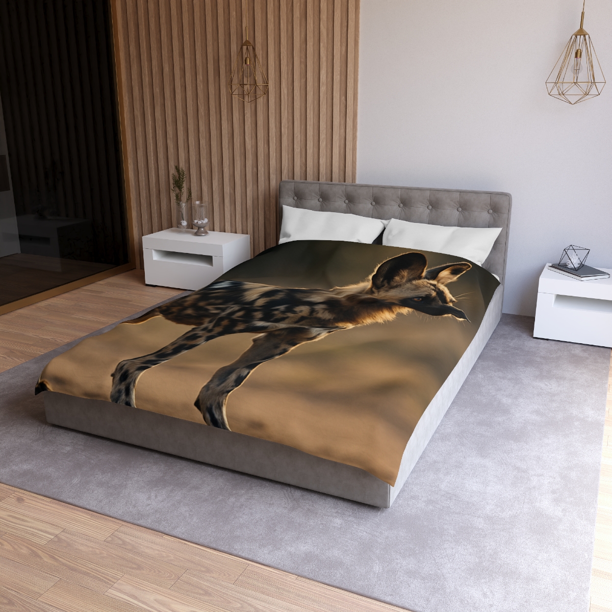 Ember Gaze African Wild Dog trendy bedroom duvets