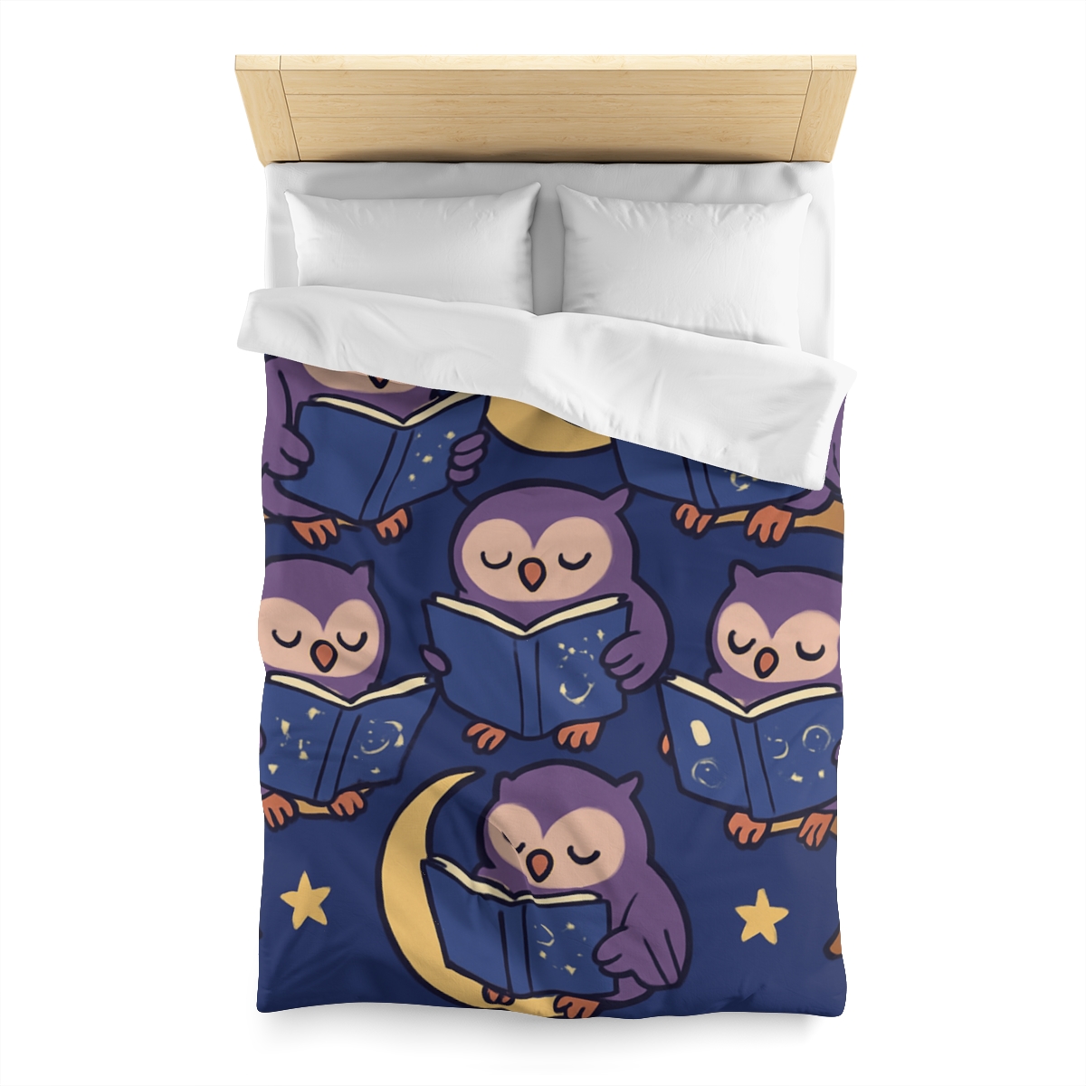 Moonlight Library Of Wise Owls stylish duvet covers