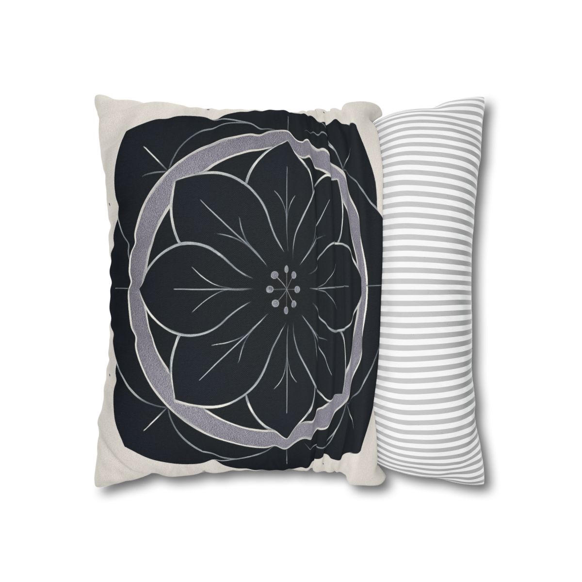 Petal Orbit Rosette personalized pillow covers