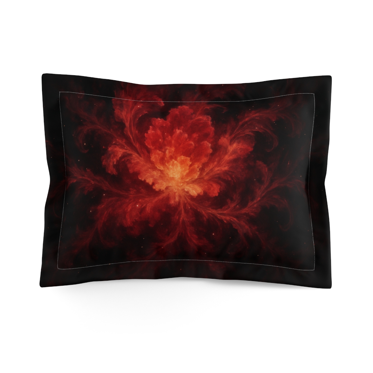 Fractal Nebula Bloom unique shape pillows