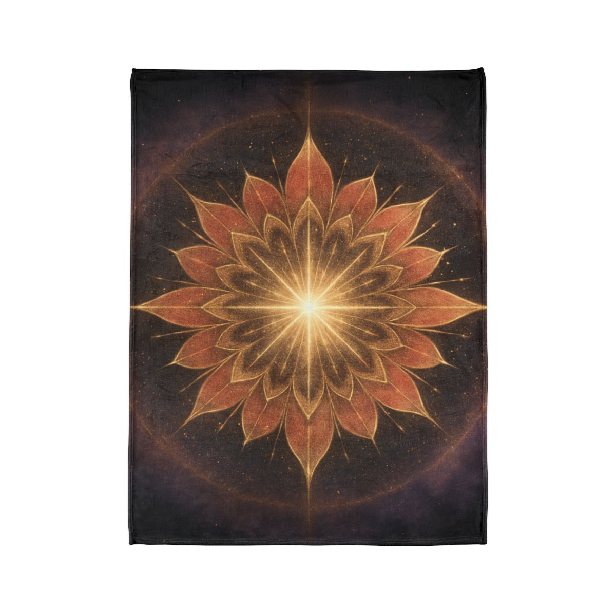 Starburst Petal Crown soft fleece blankets